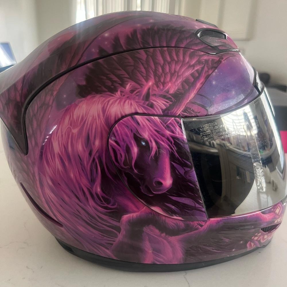 ❌SOLD ICON Unicorn Motorcycle Helmet
